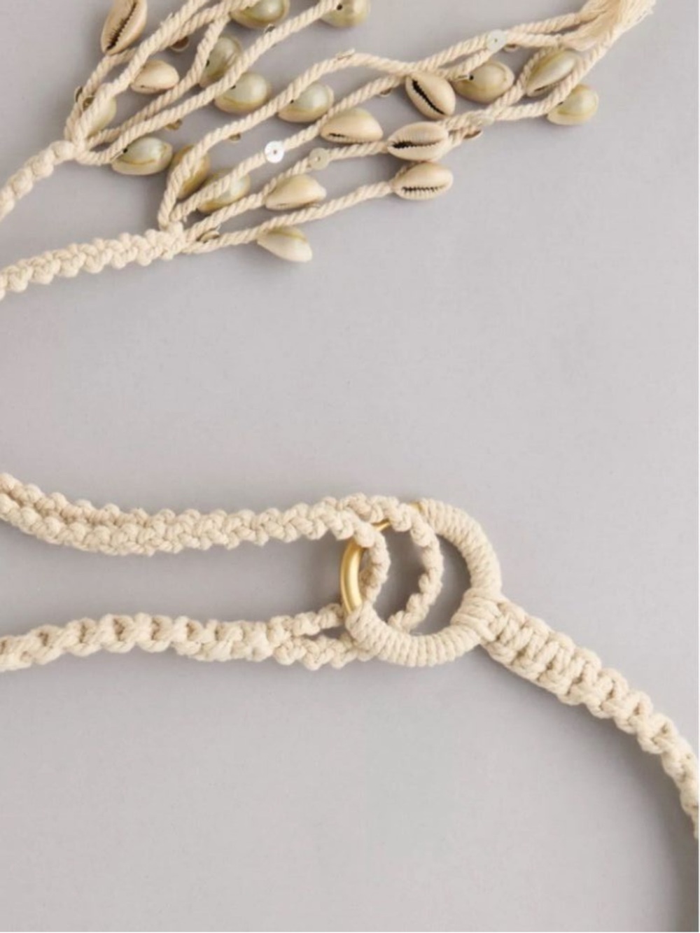 Macrame Carry Strap + Belt Multifunction Multipurpose NEW Handcrafted Natural - Picture 14 of 15